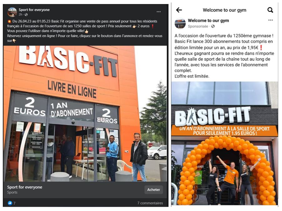 Valse promotie Basic-Fit Social Media